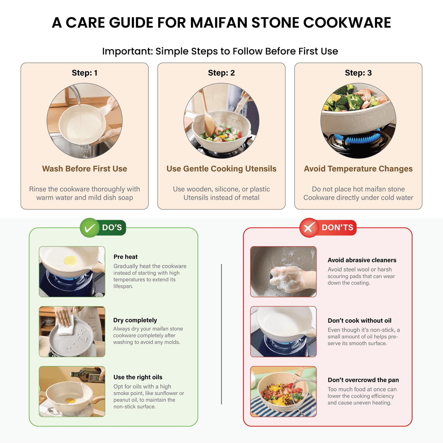 Premium Saucepan With Anti-Scald Wooden Handle
