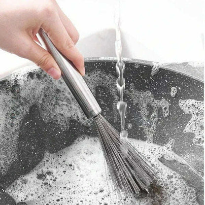 Stainless Steel Bristles | Tough on Grease | Comfortable Grip