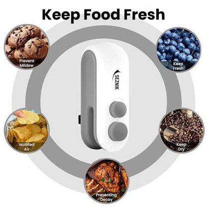 Portable Mini Sealer | No Preheating Needed | Airtight Seal