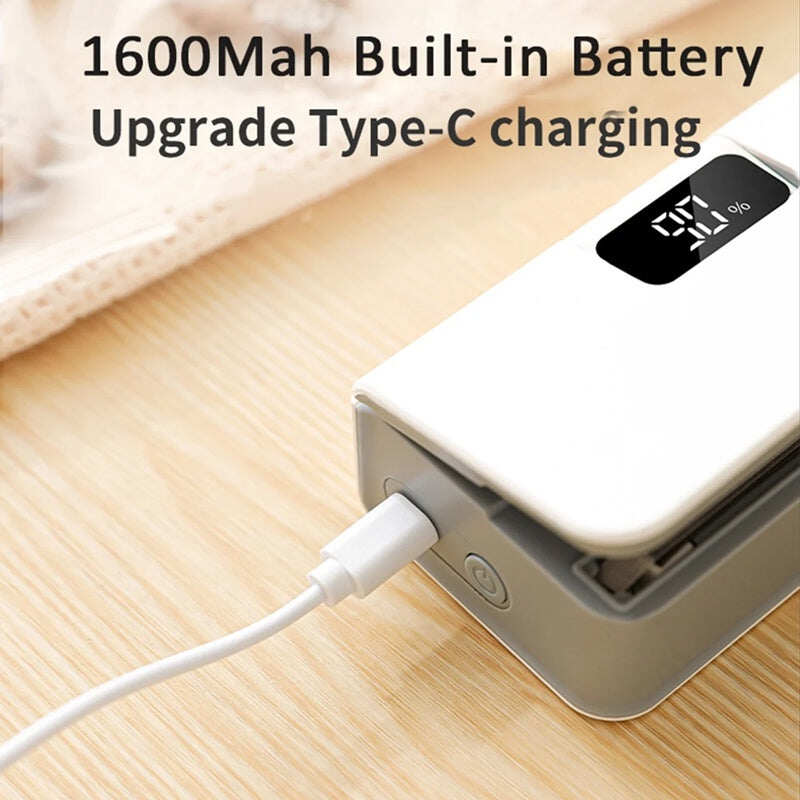 Rechargeable 2-in-1 Mini Bag Sealer with Cutter
