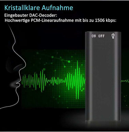 Mini Voice Recorder – Smart Sound Capture, Compact & Easy to Use, Long Battery Life