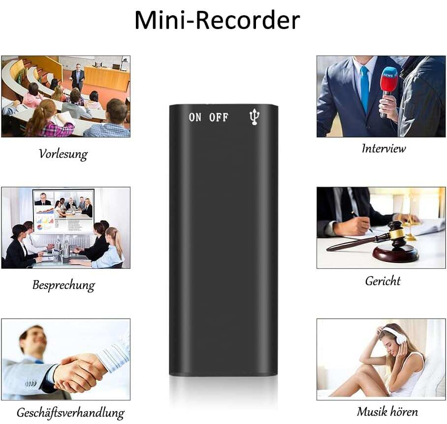 Mini Voice Recorder – Smart Sound Capture, Compact & Easy to Use, Long Battery Life