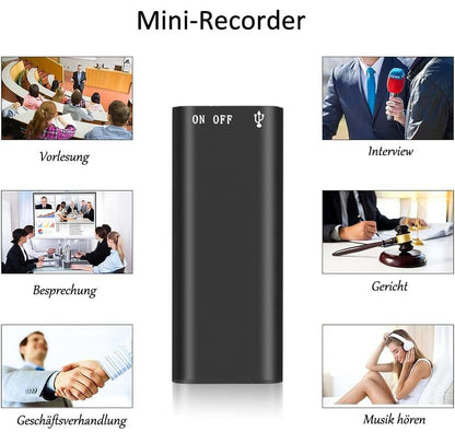 Mini Voice Recorder – Smart Sound Capture, Compact & Easy to Use, Long Battery Life