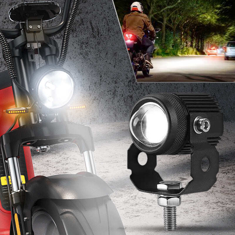 Universal Motorcycle LED Strong Light High and Low Beam Spotlight – hanyuhk