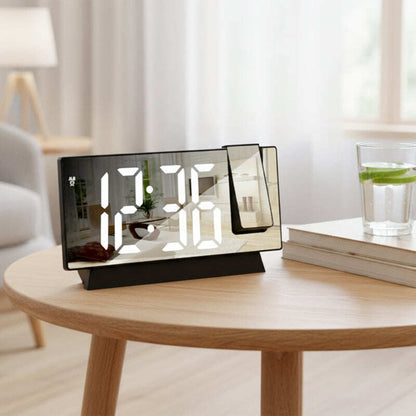 LED Mirror Projection Alarm Clock
