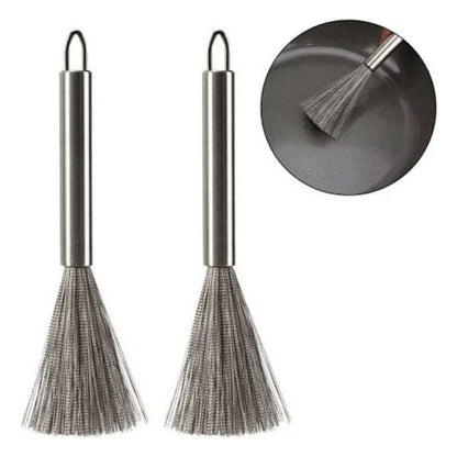 Stainless Steel Bristles | Tough on Grease | Comfortable Grip