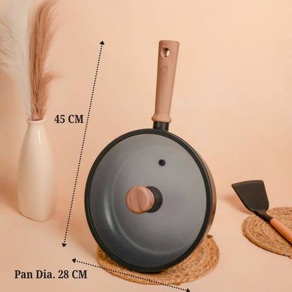 Non-Stick Titanium Fry Pan with Visual Lid (28 cm)