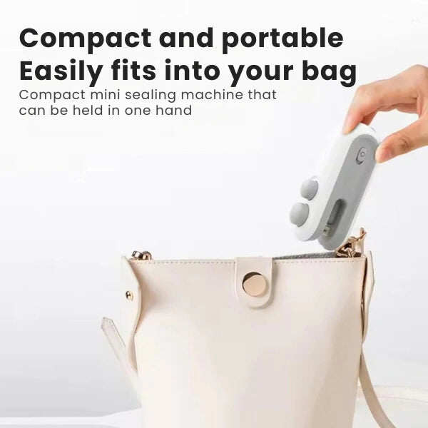 Portable Mini Sealer | No Preheating Needed | Airtight Seal