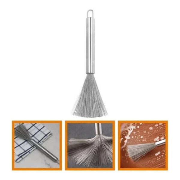 Stainless Steel Bristles | Tough on Grease | Comfortable Grip