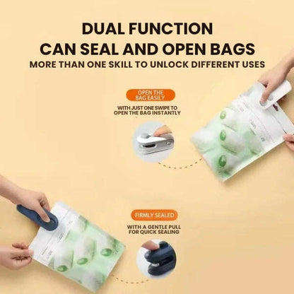 Portable Mini Sealer | No Preheating Needed | Airtight Seal