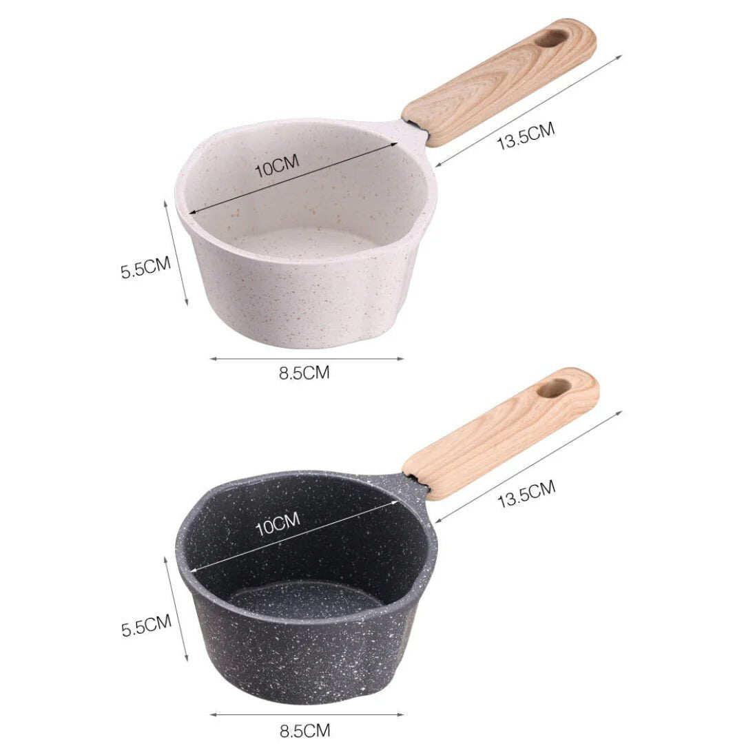Premium Saucepan With Anti-Scald Wooden Handle