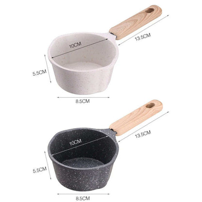 Premium Saucepan With Anti-Scald Wooden Handle