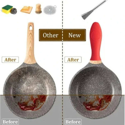 Stainless Steel Bristles | Tough on Grease | Comfortable Grip