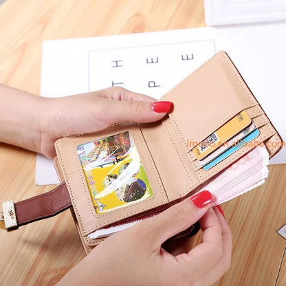Promotion Hollow Leaves Design Coin & Card Purse Cheap Fancy Women Purses Ladies Short Wallets Long Purse PU Fashion Zipper