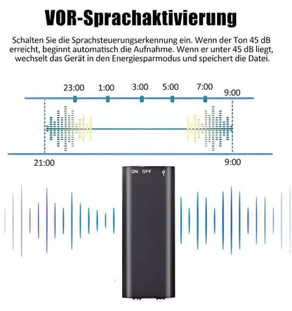 Mini Voice Recorder – Smart Sound Capture, Compact & Easy to Use, Long Battery Life