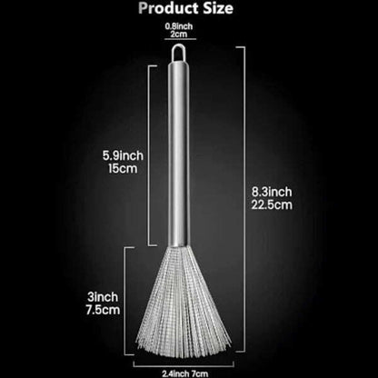 Stainless Steel Bristles | Tough on Grease | Comfortable Grip